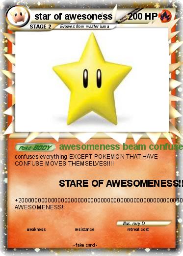 Pokemon star of awesoness