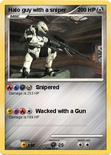 Pokemon Halo guy with a sniper