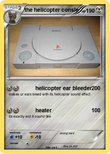 Pokemon the helicopter consle
