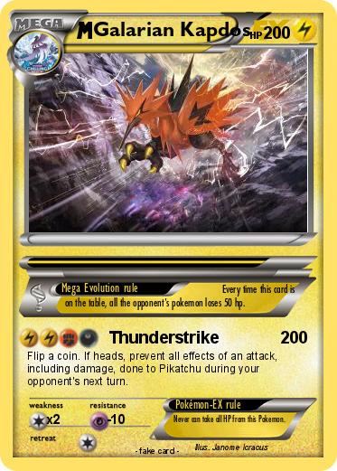 Pokemon Galarian Kapdos