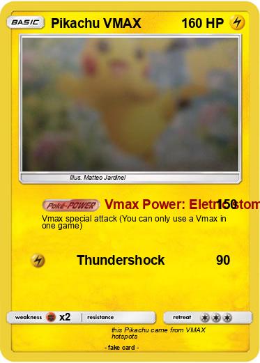 Pokemon Pikachu VMAX