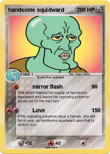 Pokemon handsome squidward