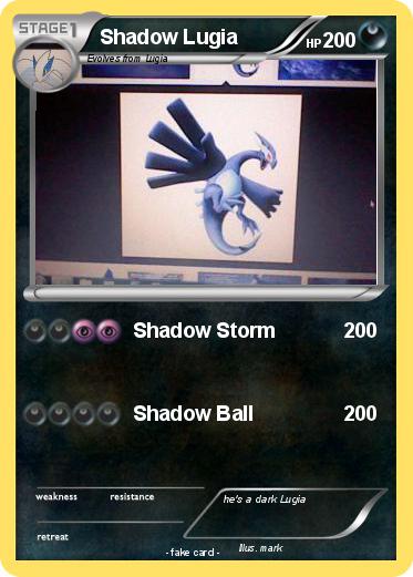 Pokemon Shadow Lugia