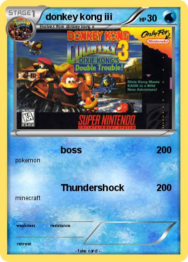 Pokemon donkey kong iii