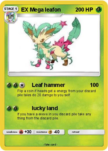 Pokemon EX Mega leafon