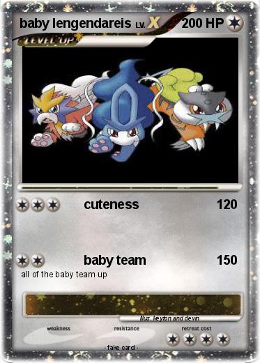 Pokemon baby lengendareis