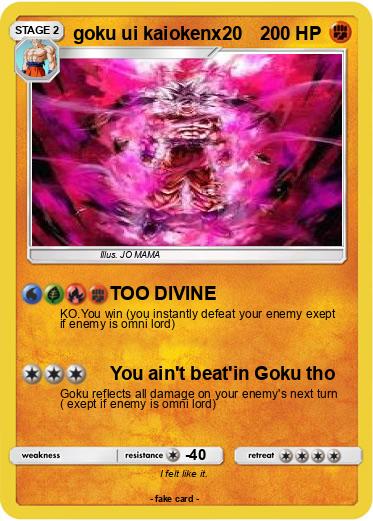 Pokemon goku ui kaiokenx20