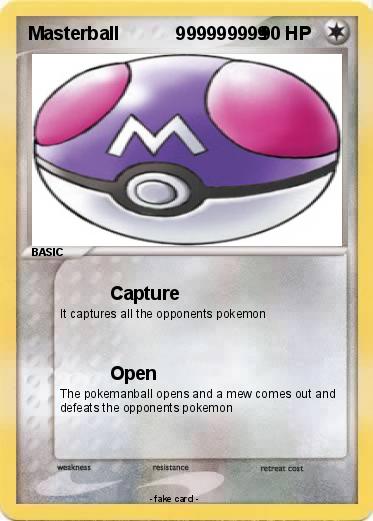 Pokemon Masterball           999999999