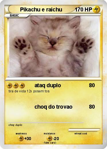Pokemon Pikachu e raichu