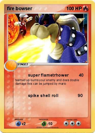 Pokemon fire bowser