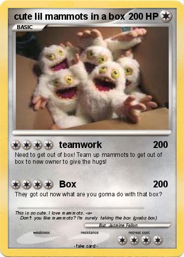 Pokemon cute lil mammots in a box