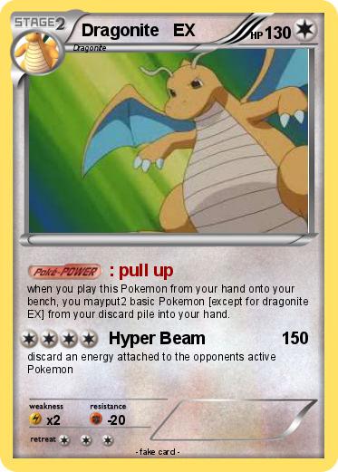 Pokemon Dragonite   EX