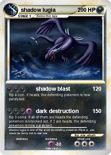Pokemon shadow lugia