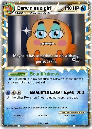 Pokemon Darwin as a girl