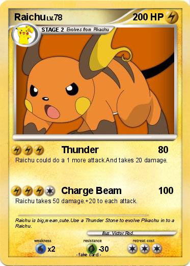 Pokemon Raichu