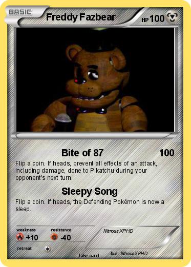 Pokemon Freddy Fazbear