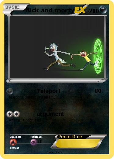 Pokemon Rick and morty
