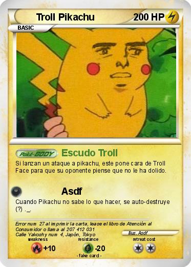 Pokemon Troll Pikachu