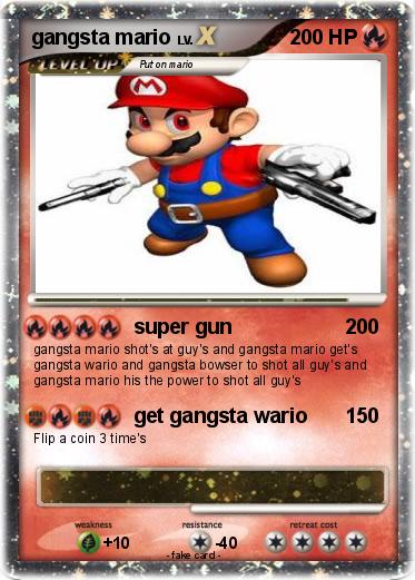 Pokemon gangsta mario