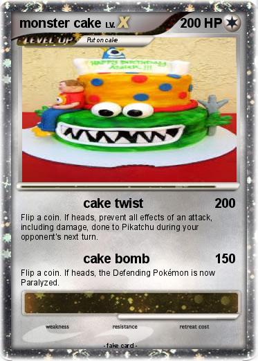 Pokemon monster cake
