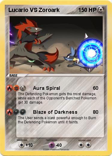 Pokemon Lucario VS Zoroark