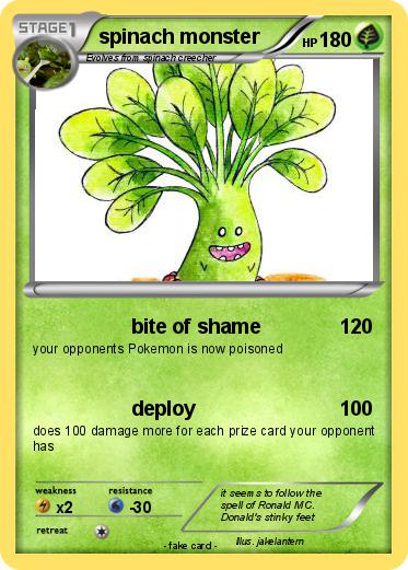 Pokemon spinach monster