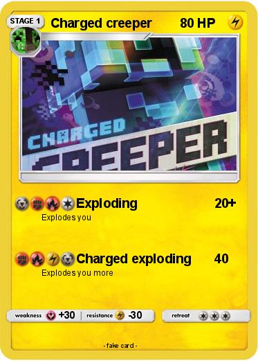 Pokemon Charged creeper