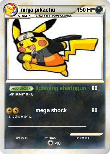 Pokemon ninja pikachu