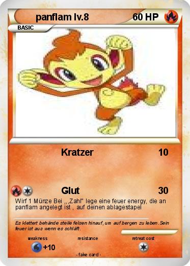 Pokemon panflam lv.8
