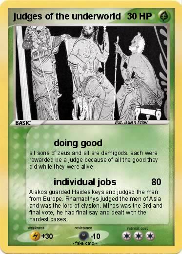 Pokemon judges of the underworld