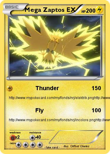 Pokemon Mega Zaptos EX Pokemon Mega Zaptos EX
