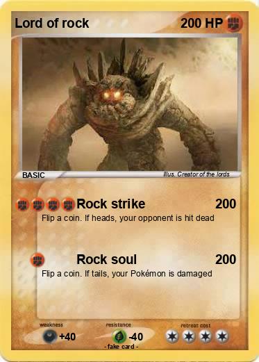 Pokemon Lord of rock