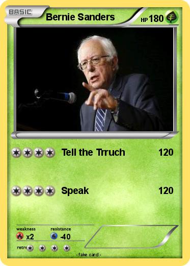 Pokemon Bernie Sanders