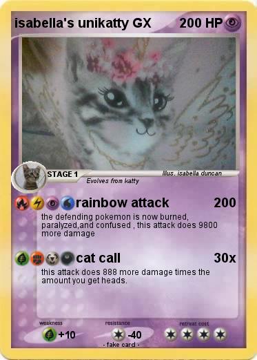 Pokemon isabella's unikatty GX