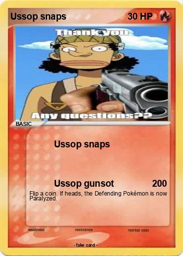 Pokemon Ussop snaps