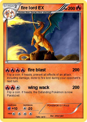 Pokemon fire lord EX
