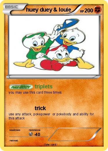 Pokemon huey duey & louie