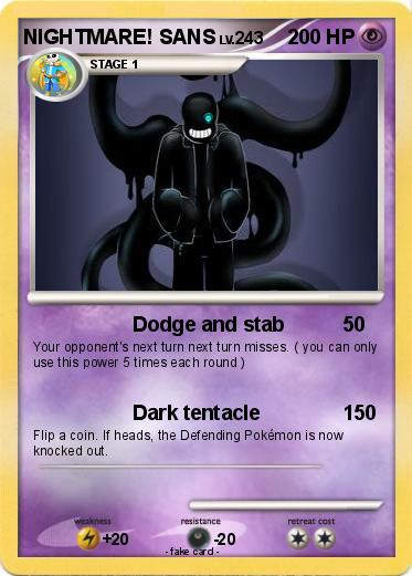 Pokemon NIGHTMARE! SANS