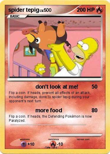 Pokemon spider tepig