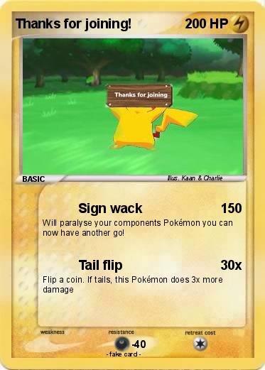 Pokemon Thanks for joining!