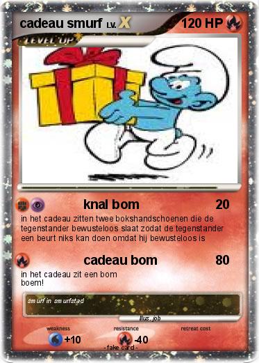 Pokemon cadeau smurf