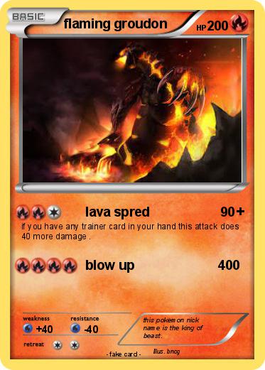 Pokemon flaming groudon