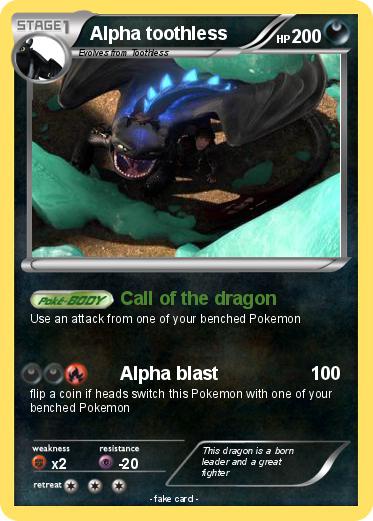Pokemon Alpha toothless