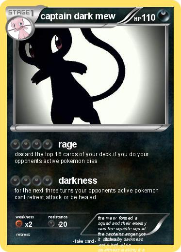 Pokemon captain dark mew