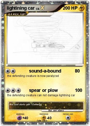 Pokemon lightining car