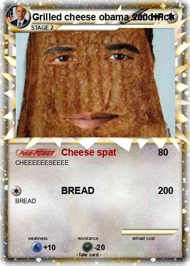 Pokemon Grilled cheese obama sandwich