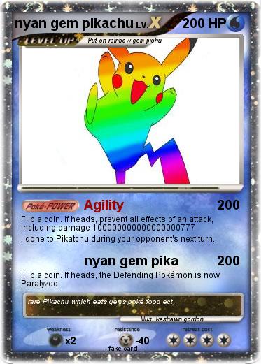 Pokemon nyan gem pikachu