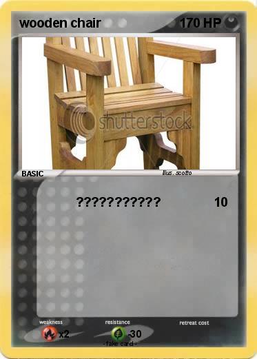 Pokemon wooden chair