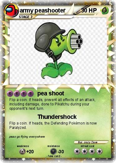Pokemon army peashooter