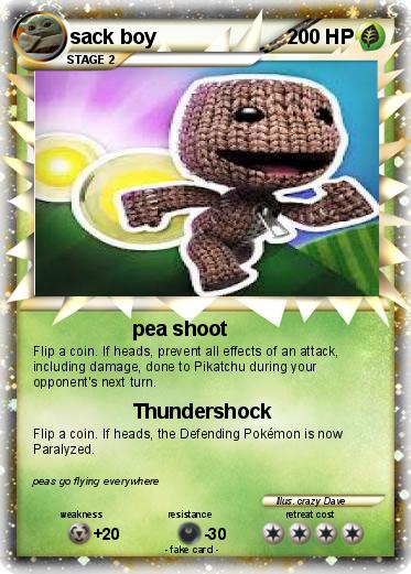 Pokemon sack boy